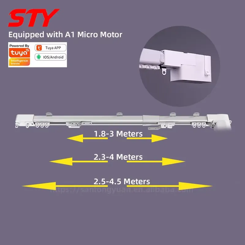 Motorized Curtain Track Wifi - Tuya Wifi Elektrikli Motorlu Perde Motoru