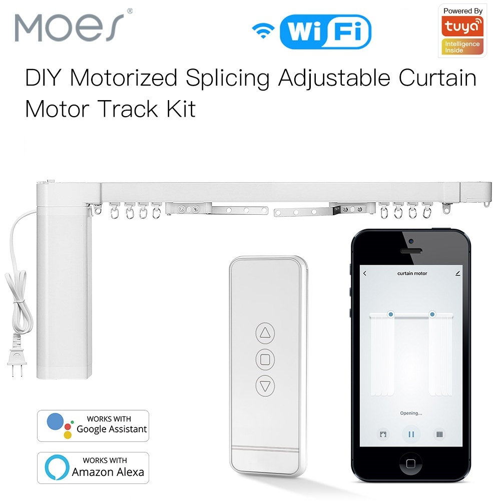 Motorized Curtain Track Wifi - MOES Tuya WiFi Kendin Yap Bağlanabilir