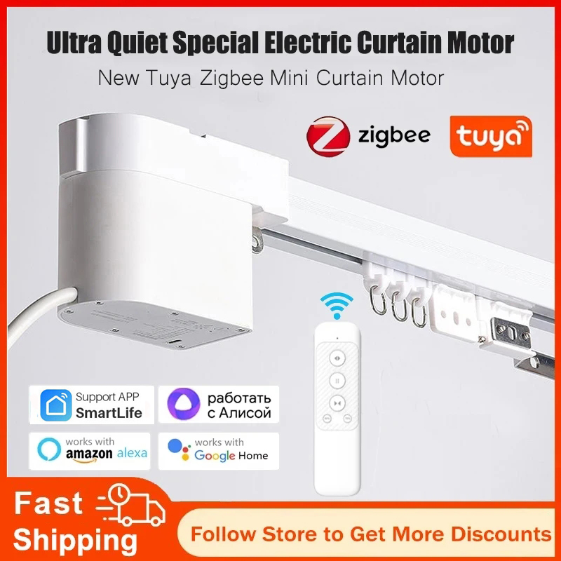 Smart Curtain Motor Zigbee - Tuya Zigbee Mini Akıllı Perde Motoru