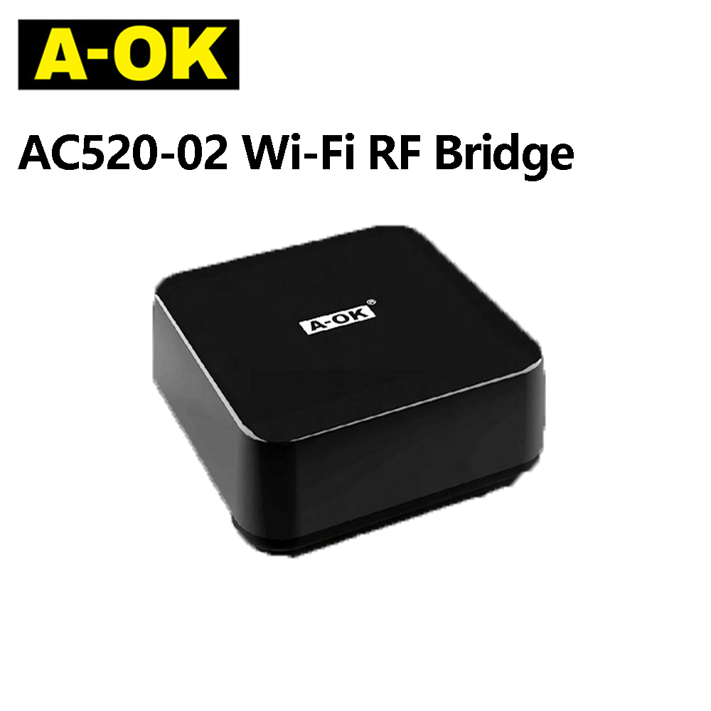 Smart Curtain Motor Tuya App - A-OK AC520-02 Wifi Köprüsü RF Kutusu