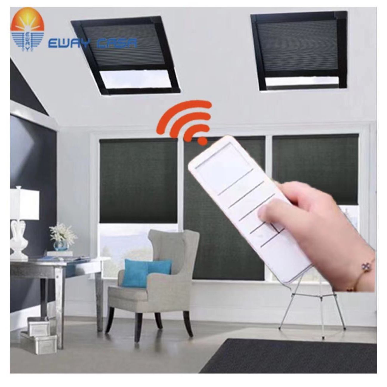 Motorized Skylight Blind - EWAY CASA çatı pencereleri için akıllı