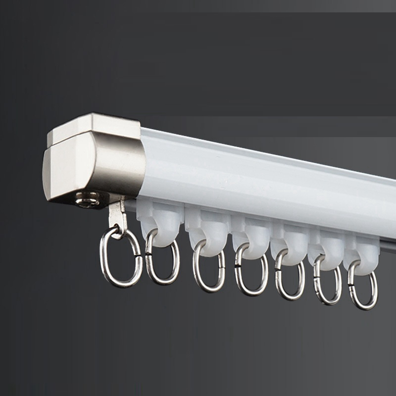 Curtain Track Ceiling Mount Aluminum - Kalınlaşmış Perde Parça Tek Çift Çubuk