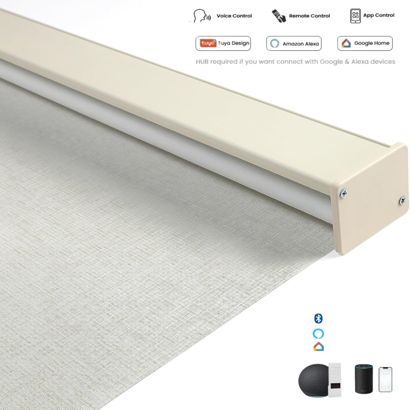 Electric Blind Motor Rechargeable - Ev İçin Özel Ölçü Kare Valanslı