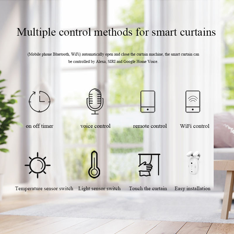 Smart Curtain Motor Tuya App - 2026 yeni 2025 Zigbee Wifi Akıllı