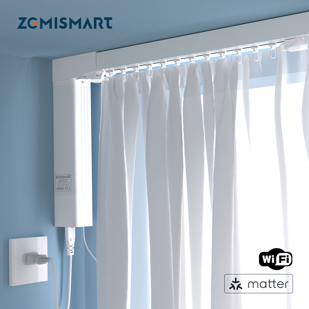 Motorized Curtain Track Wifi - WiFi üzerinden Zemismart madde akıllı motorlu