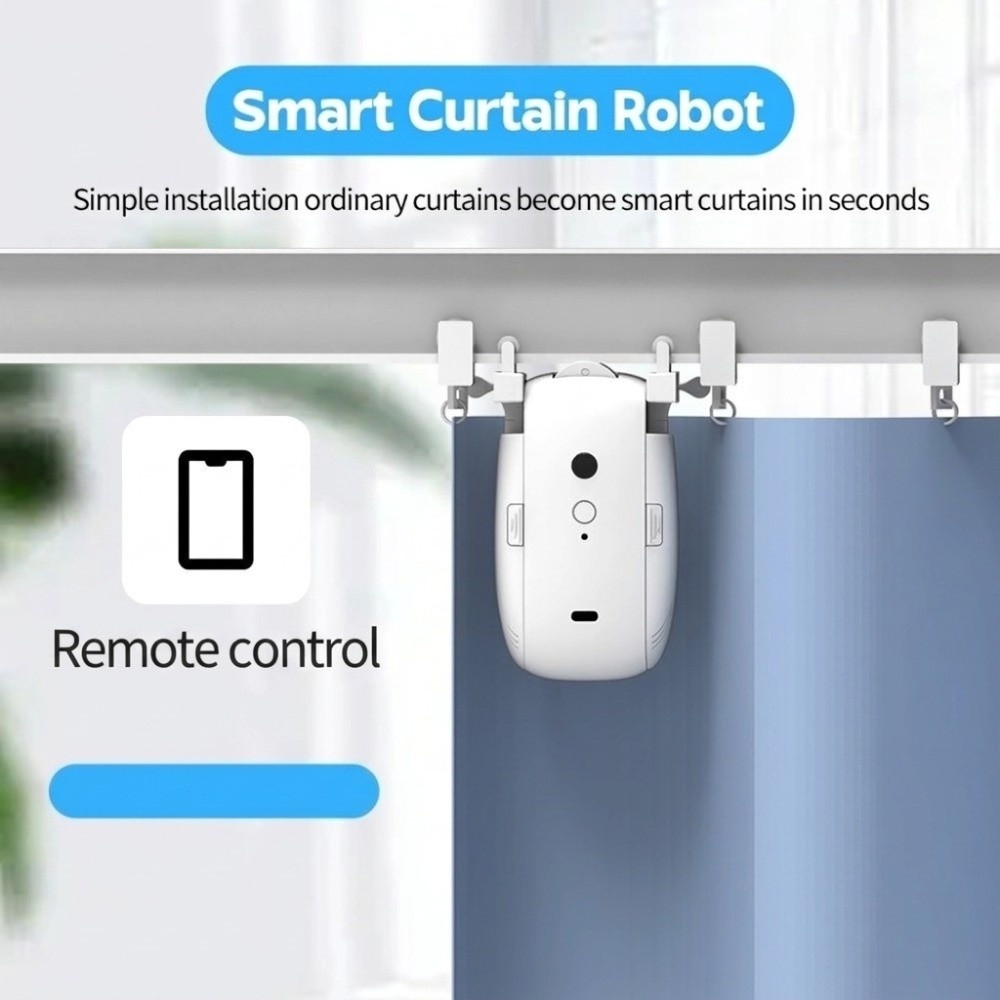 Smart Curtain Robot Pusher - Otomatik Akıllı Perde Motoru, 3'ü 1