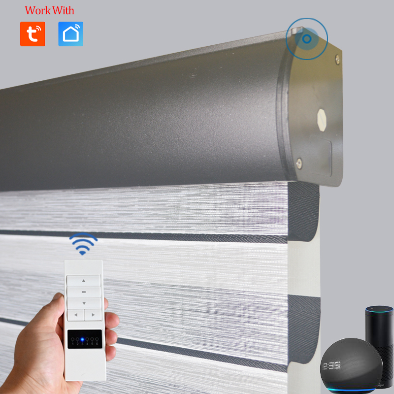 Motorized Skylight Blind - SmartMatters Kablosuz Motorlu Yatay Şeffaf Perdeler,