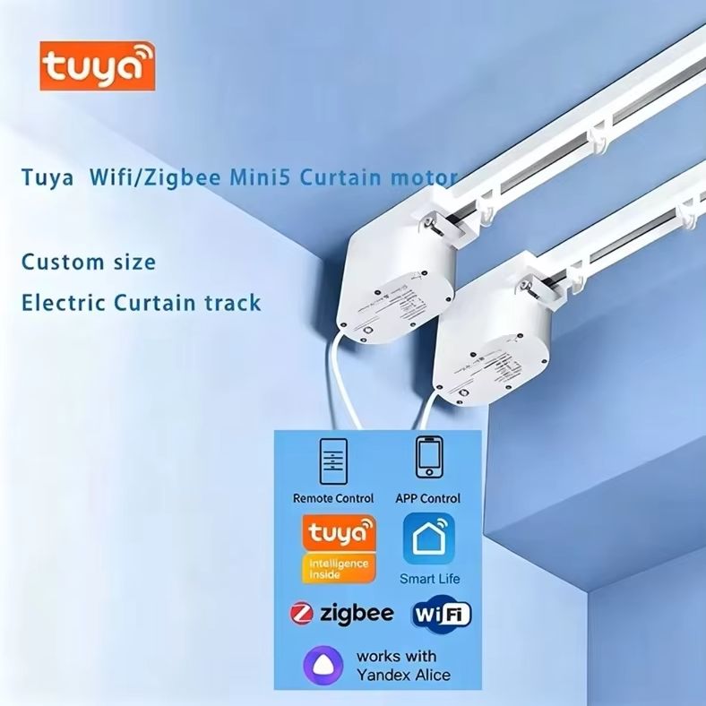 Motorized Curtain Track Wifi - Tuya Mini5 Zigbee WiFi Elektrikli Akıllı