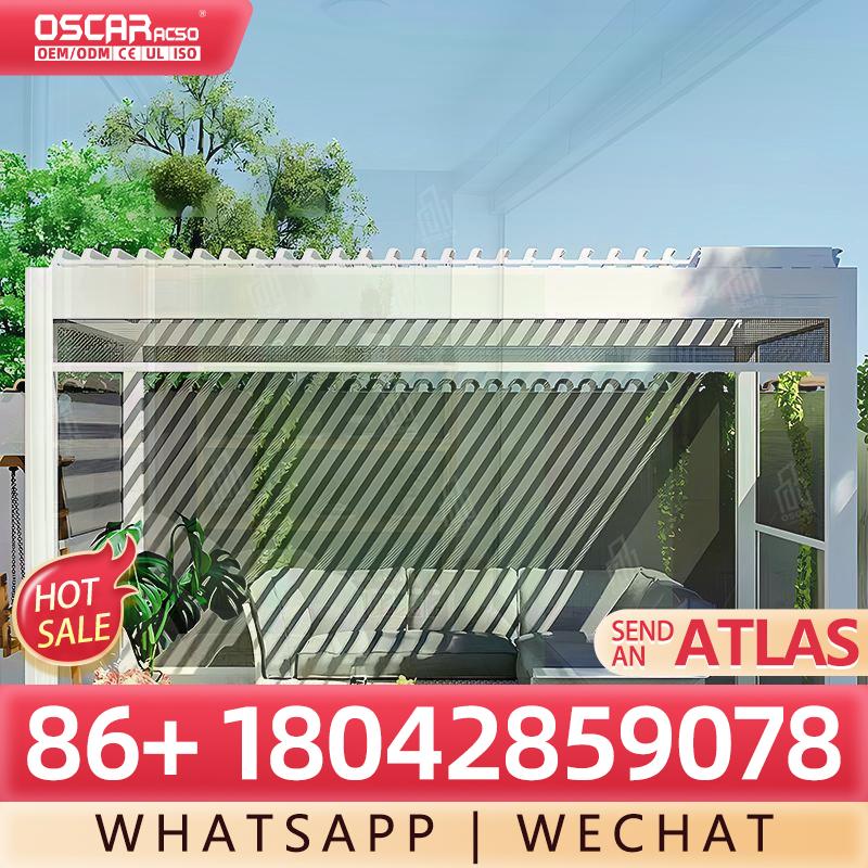 Motorized Vertical Blind - Dış Mekan Şeffaf PVC Fermuarlı Perde