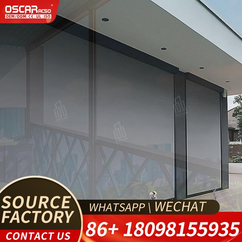Motorized Vertical Blind - Motorlu, Rüzgar Geçirmez, Dış Mekan Kullanımına