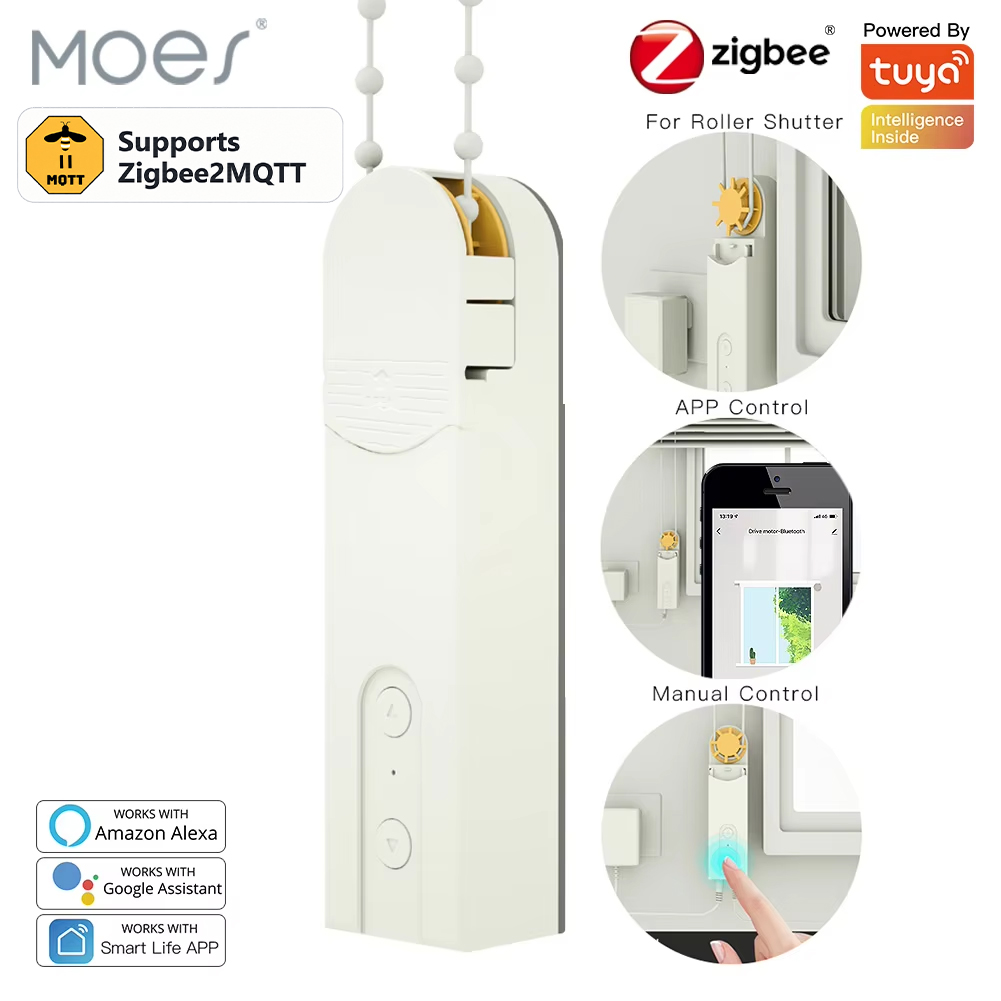 Smart Curtain Motor Zigbee - MOES Zigbee2MQTT Akıllı Kendin Yap Motorlu