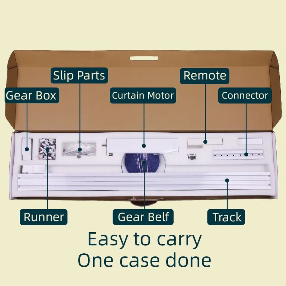WiFi/ZigBee Elektrikli Perde M - Motorized Curtain Rail Alexa Google incelemesi ve fiyatı