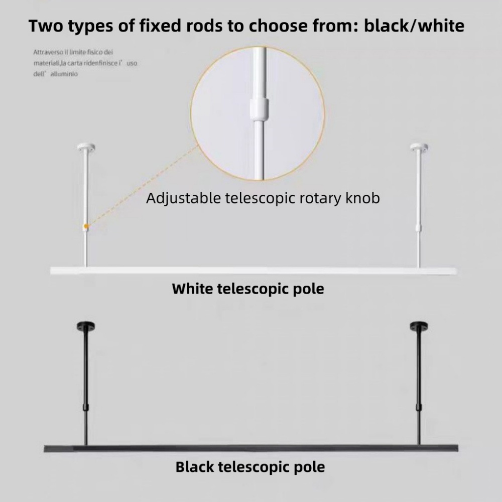 LED ray 0.5m 1m ışık ray şerid - Curtain Track Ceiling Mount Aluminum incelemesi ve fiyatı
