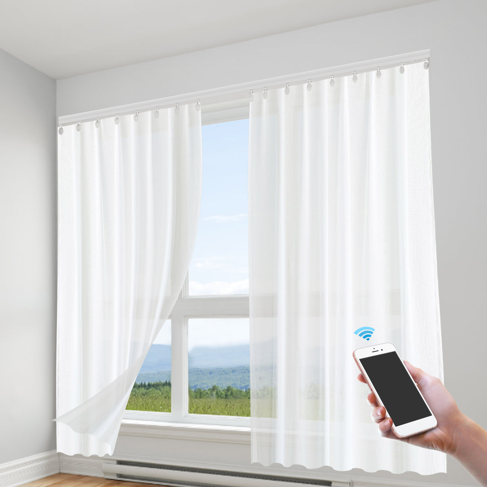 Motorlu Perde Rayı, Uzaktan Ku - Motorized Curtain Rail Alexa Google incelemesi ve fiyatı