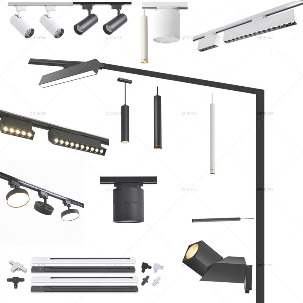 10W 20W 30W 40W LED ray lambas - Curtain Track Ceiling Mount Aluminum incelemesi ve fiyatı