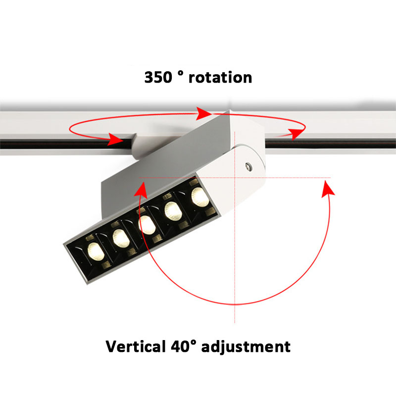 10W 20W 30W 40W LED ray lambas - Curtain Track Ceiling Mount Aluminum incelemesi ve fiyatı