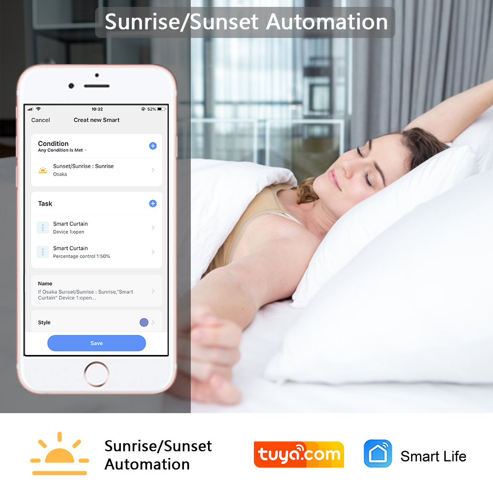 Tuya akıllı yaşam için ZigBee  - Smart Curtain Motor Zigbee incelemesi ve fiyatı