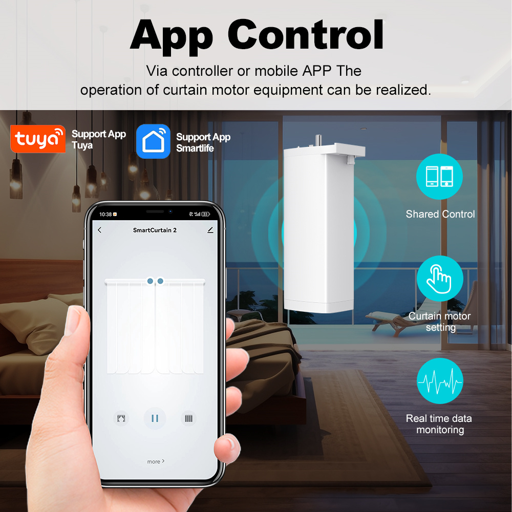 Akıllı Yaşam Zigbee/WIFI Elekt - Smart Curtain Motor Tuya App incelemesi ve fiyatı
