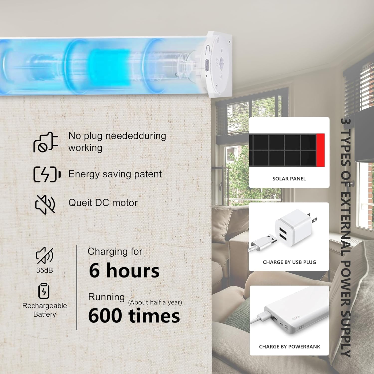 Yüksek Kaliteli Modern Akıllı  - Motorized Vertical Blind incelemesi ve fiyatı