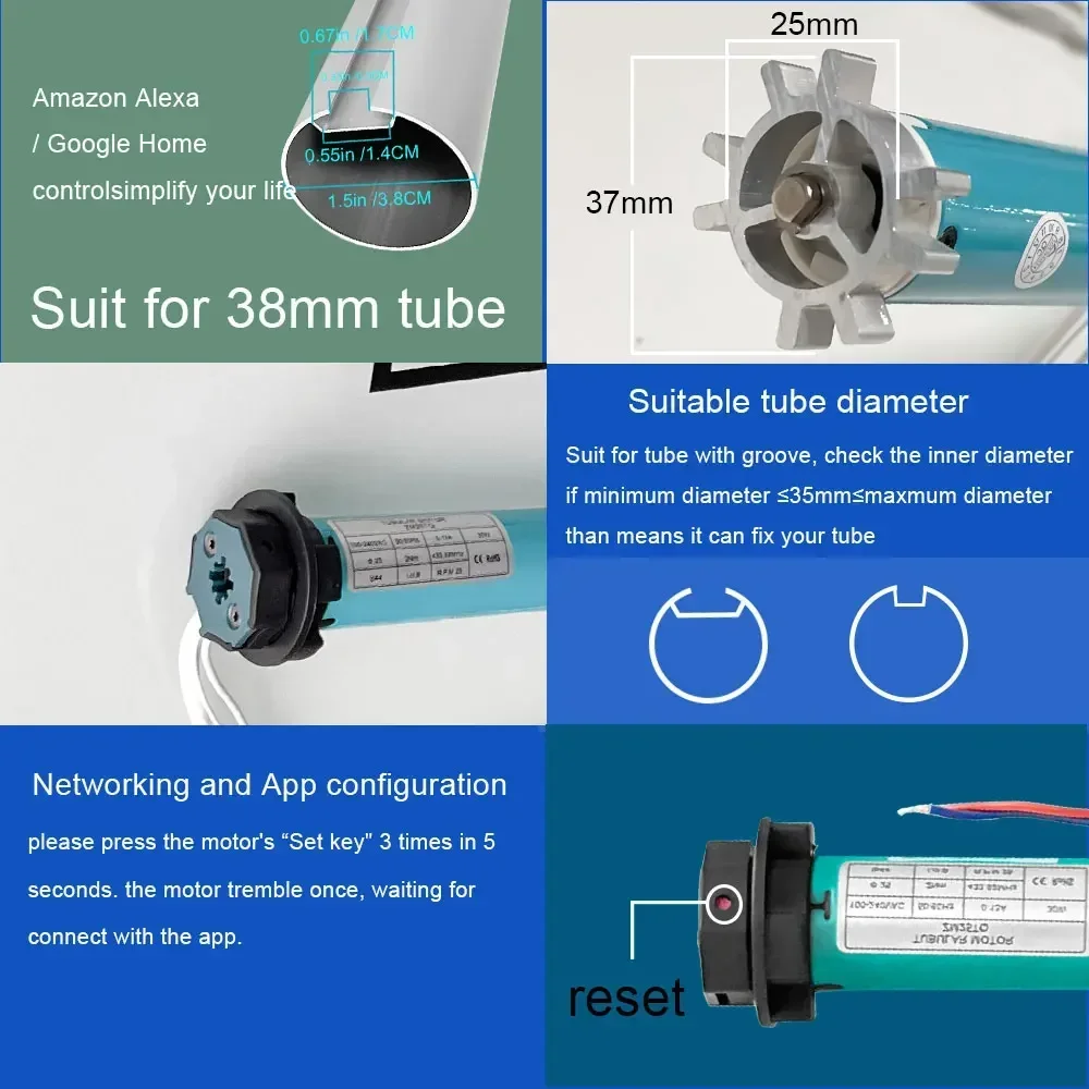 SZMYQ 25mm 2N Tuya Akıllı Perd - Smart Curtain Motor Tuya App incelemesi ve fiyatı
