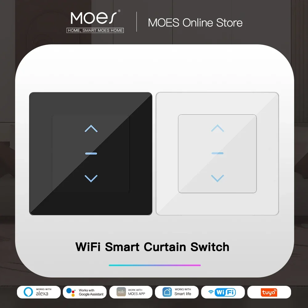 MOES Touch Design WiFi Akıllı  - Motorized Curtain Track Wifi incelemesi ve fiyatı