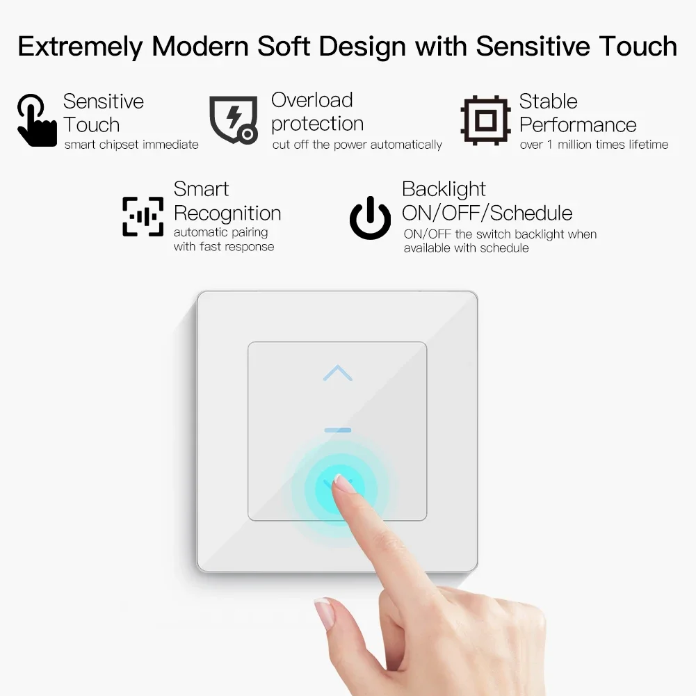 MOES Touch Design WiFi Akıllı  - Motorized Curtain Track Wifi incelemesi ve fiyatı