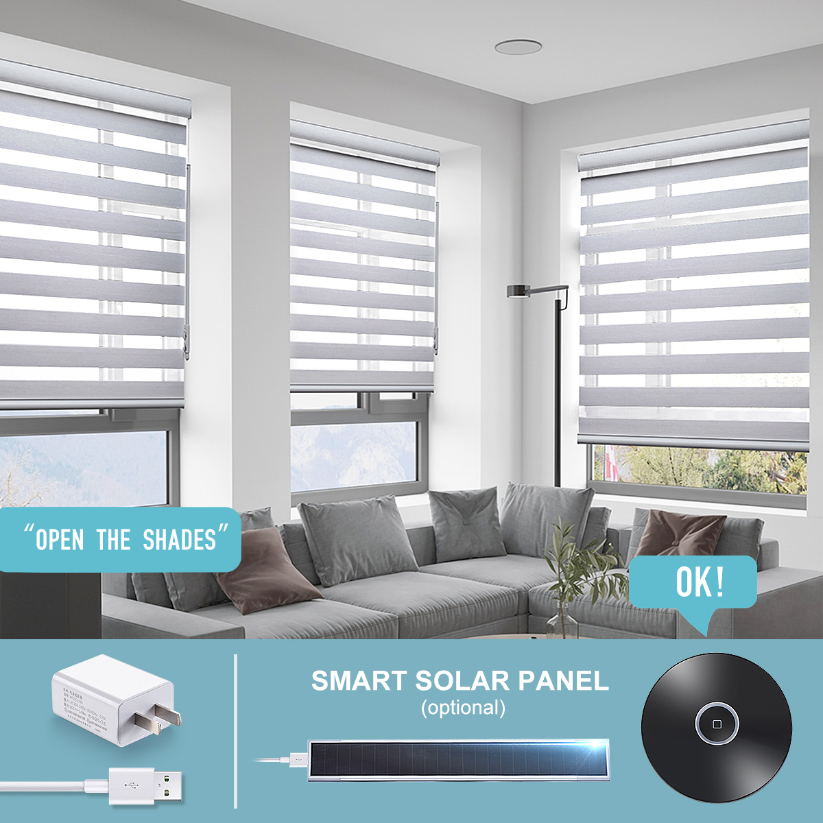 Hazır Çift Zebra Dikey Perdele - Motorized Vertical Blind incelemesi ve fiyatı