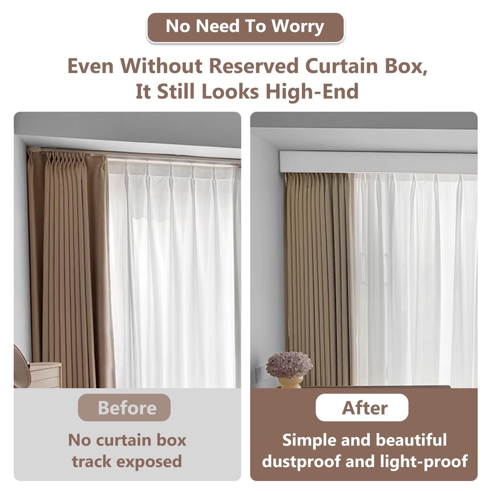 Perde Kutusu, Çift Raylı, Tava - Curtain Track Ceiling Mount Aluminum incelemesi ve fiyatı
