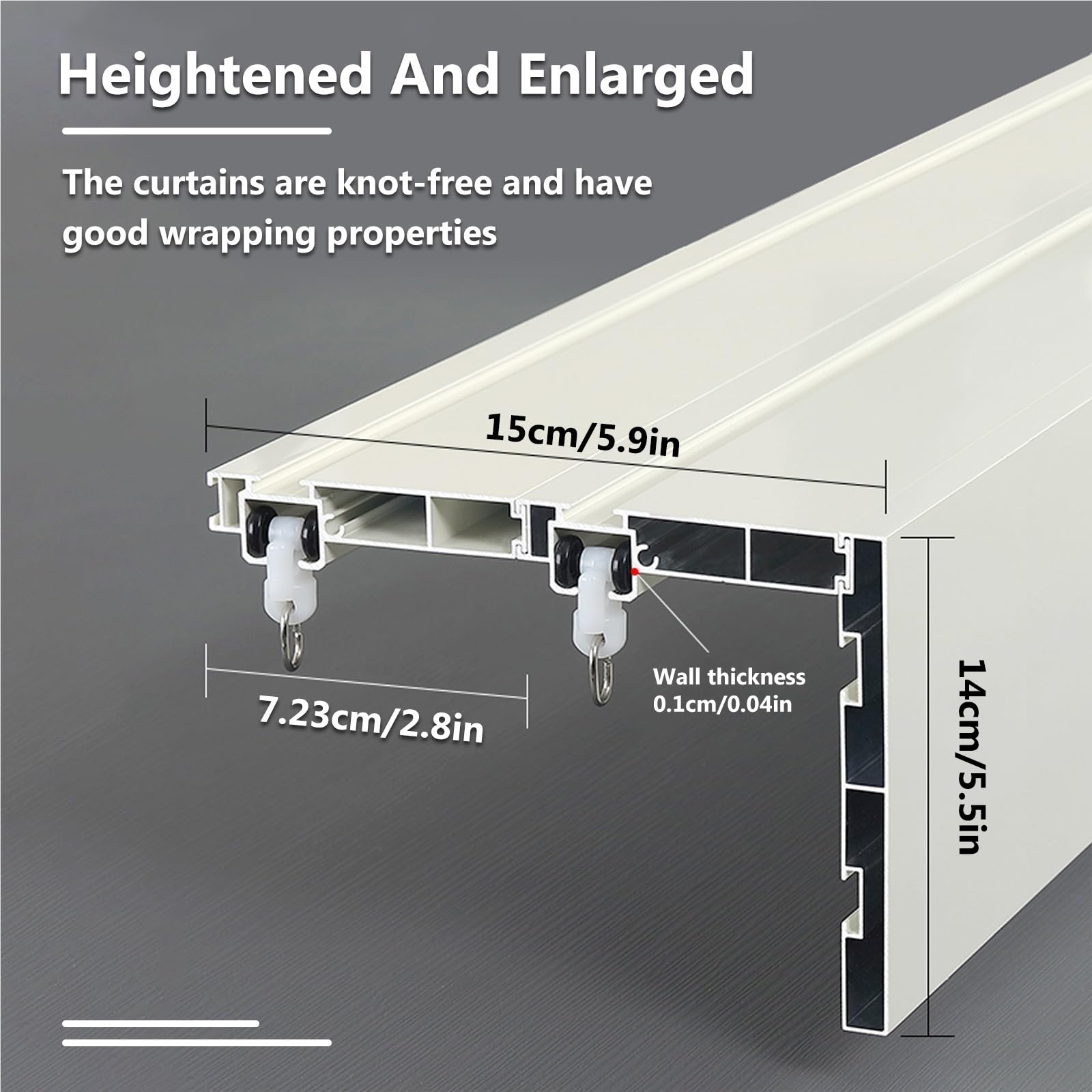 Perde Kutusu, Çift Raylı, Tava - Curtain Track Ceiling Mount Aluminum incelemesi ve fiyatı