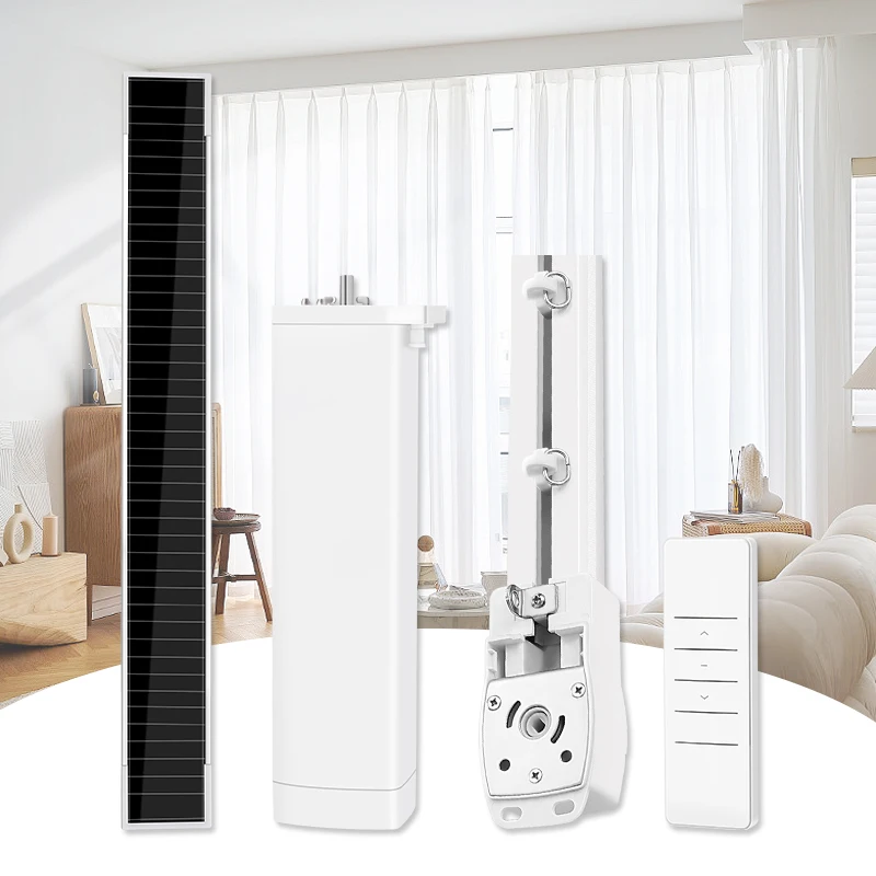 Güneş Enerjili Zigbee Akıllı E - Curtain Motor With Remote Solar incelemesi ve fiyatı