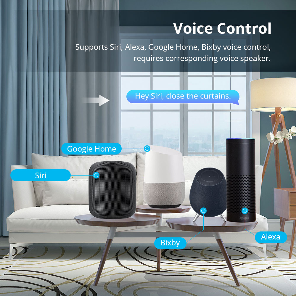 WiFi üzerinden Zemismart madde - Motorized Curtain Track Wifi incelemesi ve fiyatı