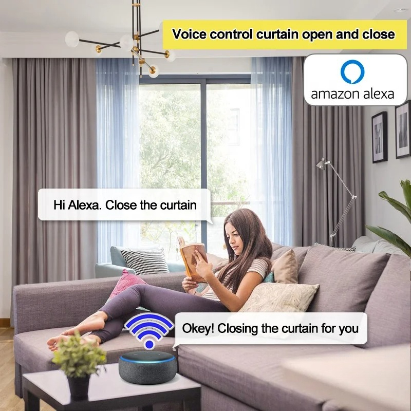 Akıllı WiFi Uzaktan Kumandalı  - Motorized Curtain Track Wifi incelemesi ve fiyatı