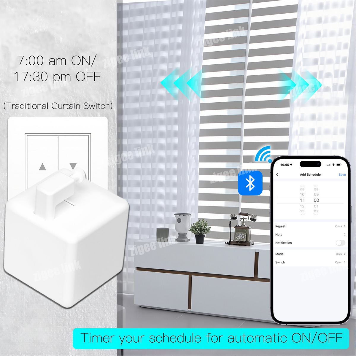 Bluetooth Akıllı Fingerbot Ana - Smart Curtain Robot Pusher incelemesi ve fiyatı