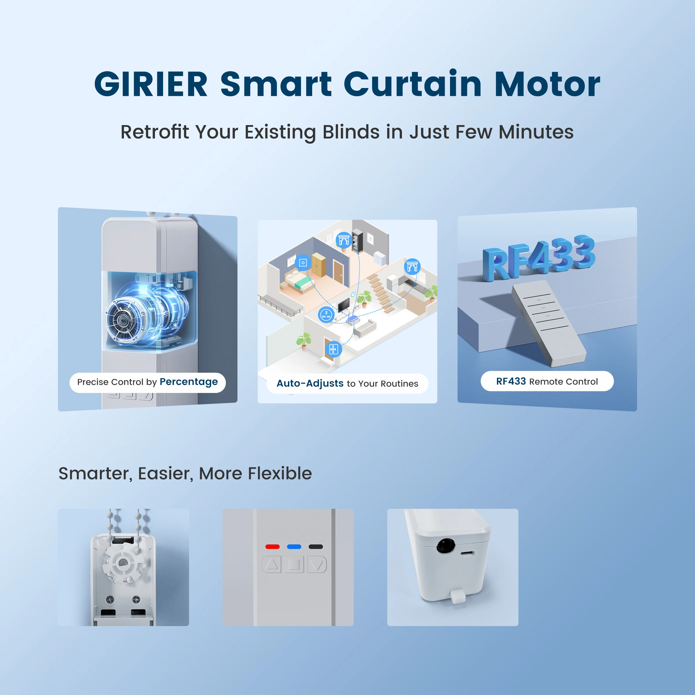 GIRIER Akıllı Perde Motoru WiF - Motorized Roller Blind Wifi incelemesi ve fiyatı