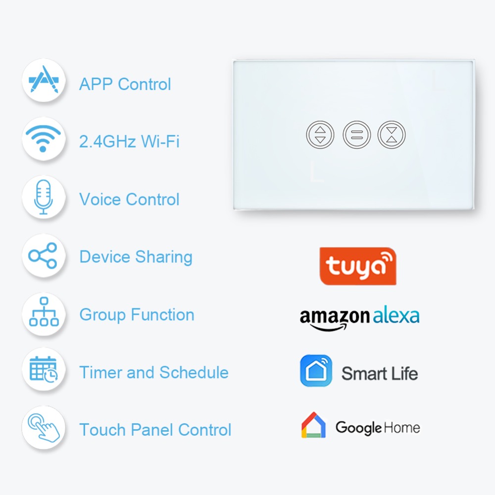 Tuya Akıllı Yaşam WiFi Anahtar - Motorized Curtain Track Wifi incelemesi ve fiyatı