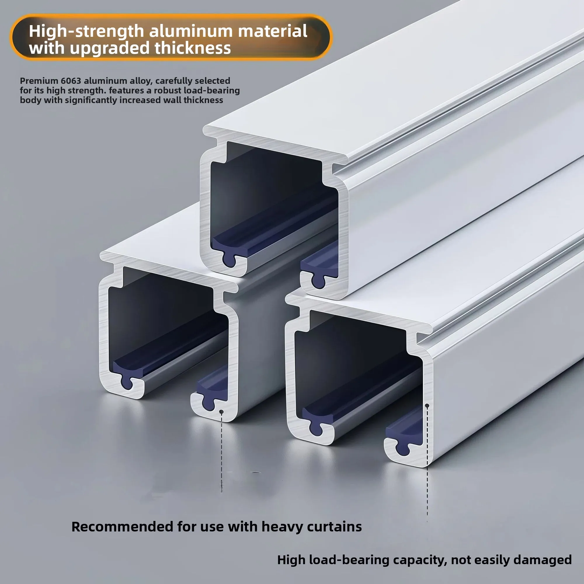 Kalınlaştırılmış Perde Rayı Te - Curtain Track Ceiling Mount Aluminum incelemesi ve fiyatı