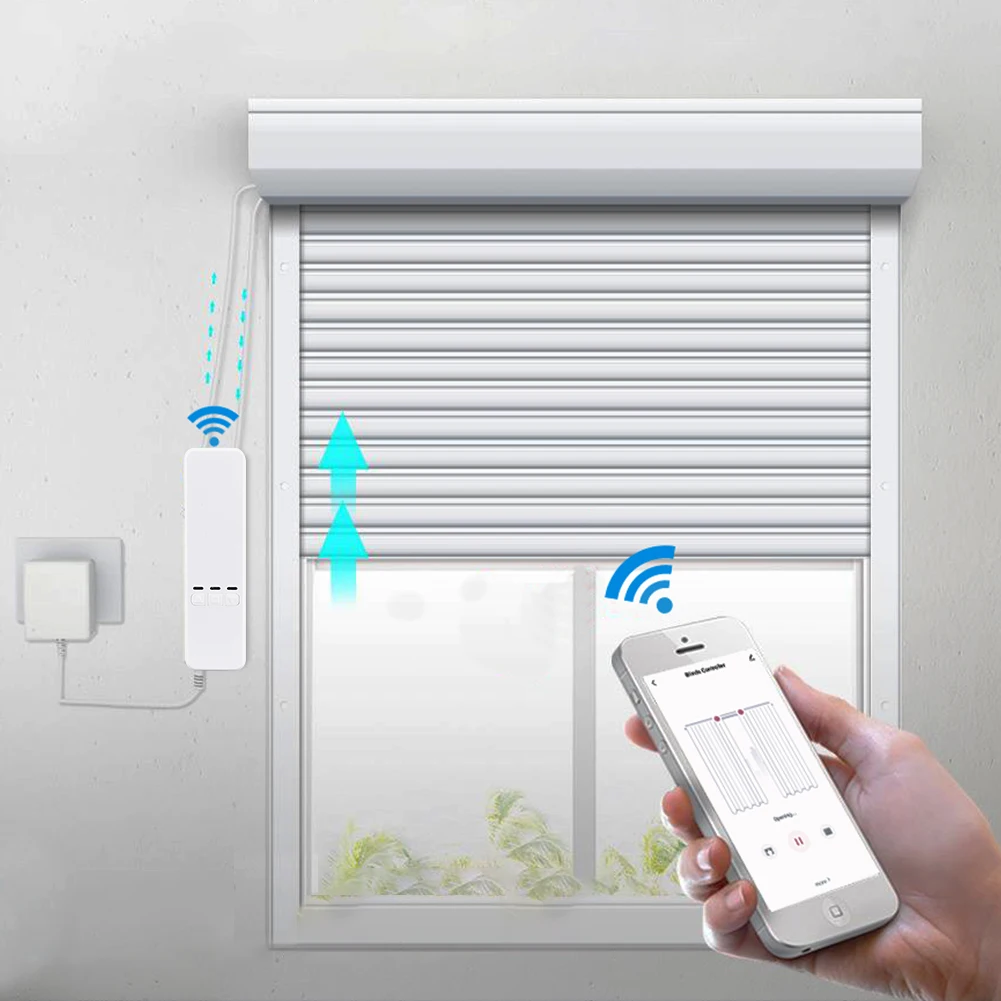 Tuya Akıllı Ev WiFi zigbee Uza - Curtain Motor With Remote Solar incelemesi ve fiyatı