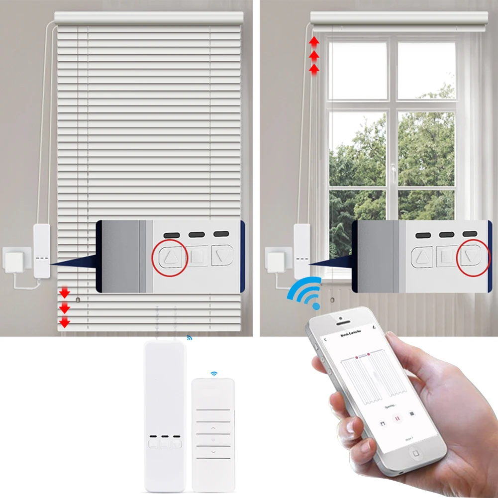 Tuya Akıllı Ev WiFi zigbee Uza - Curtain Motor With Remote Solar incelemesi ve fiyatı