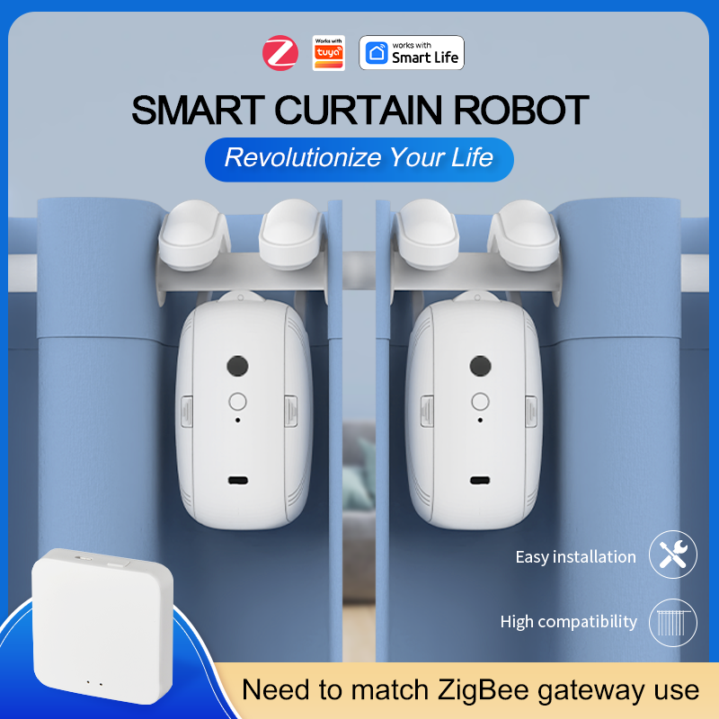 Tuya Akıllı Zigbee Perde Motor - Smart Curtain Robot Pusher incelemesi ve fiyatı