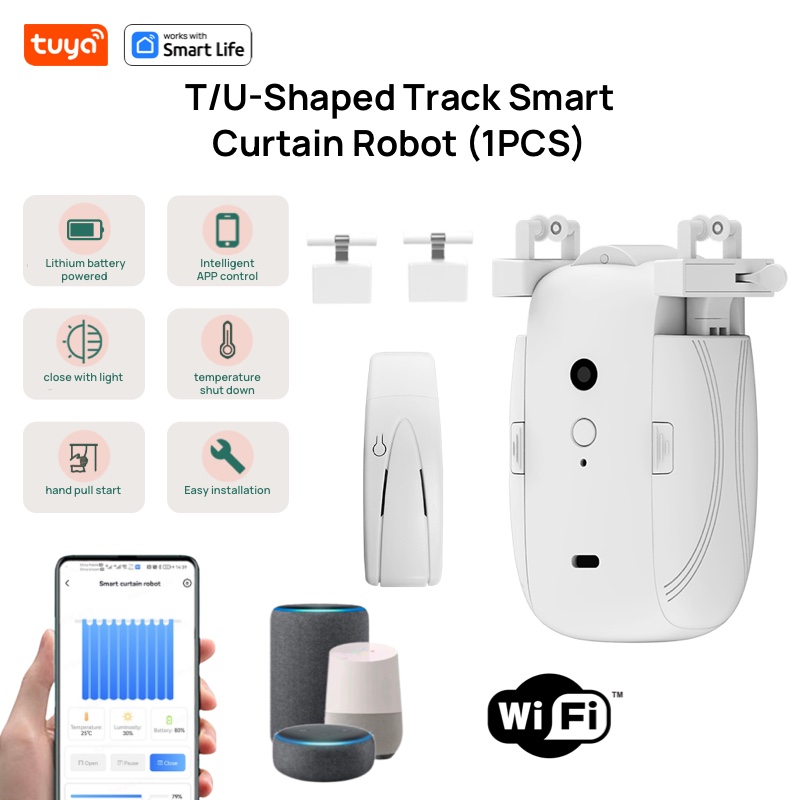 Tuya Akıllı Perde Robotu, WiFi - Smart Curtain Robot Pusher incelemesi ve fiyatı