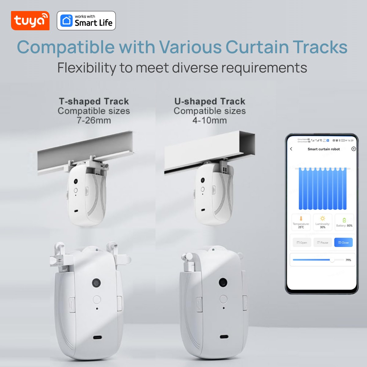 Tuya Akıllı Perde Robotu, WiFi - Smart Curtain Robot Pusher incelemesi ve fiyatı