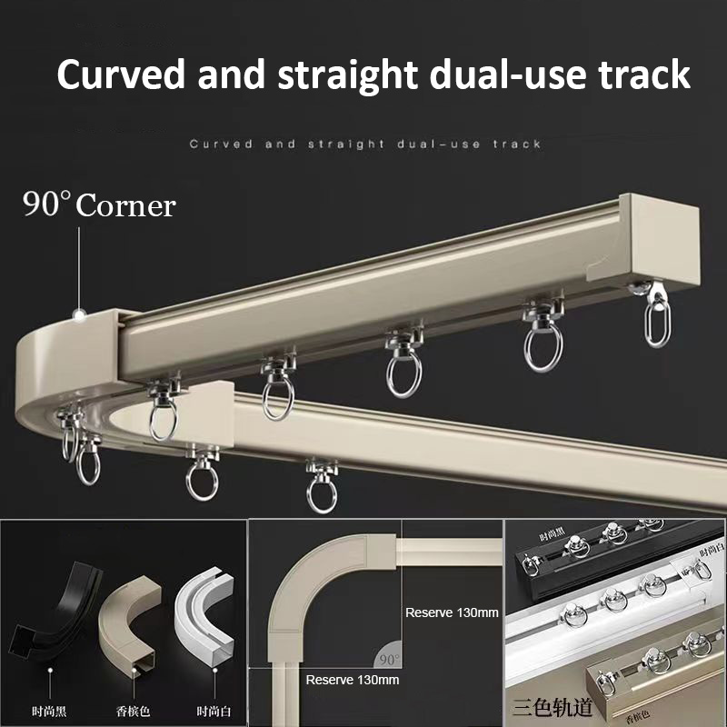 Sessiz Kasnaklı Perde Rayı Süp - Curtain Track Ceiling Mount Aluminum incelemesi ve fiyatı