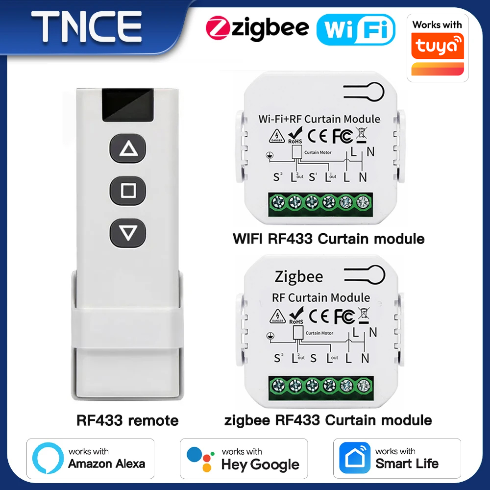 TNCE Tuya Perde Anahtarı Modül - Smart Curtain Motor Zigbee incelemesi ve fiyatı