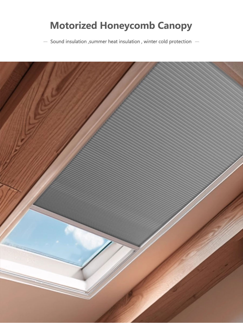 Tavan Penceresi için Tam Karar - Motorized Skylight Blind incelemesi ve fiyatı