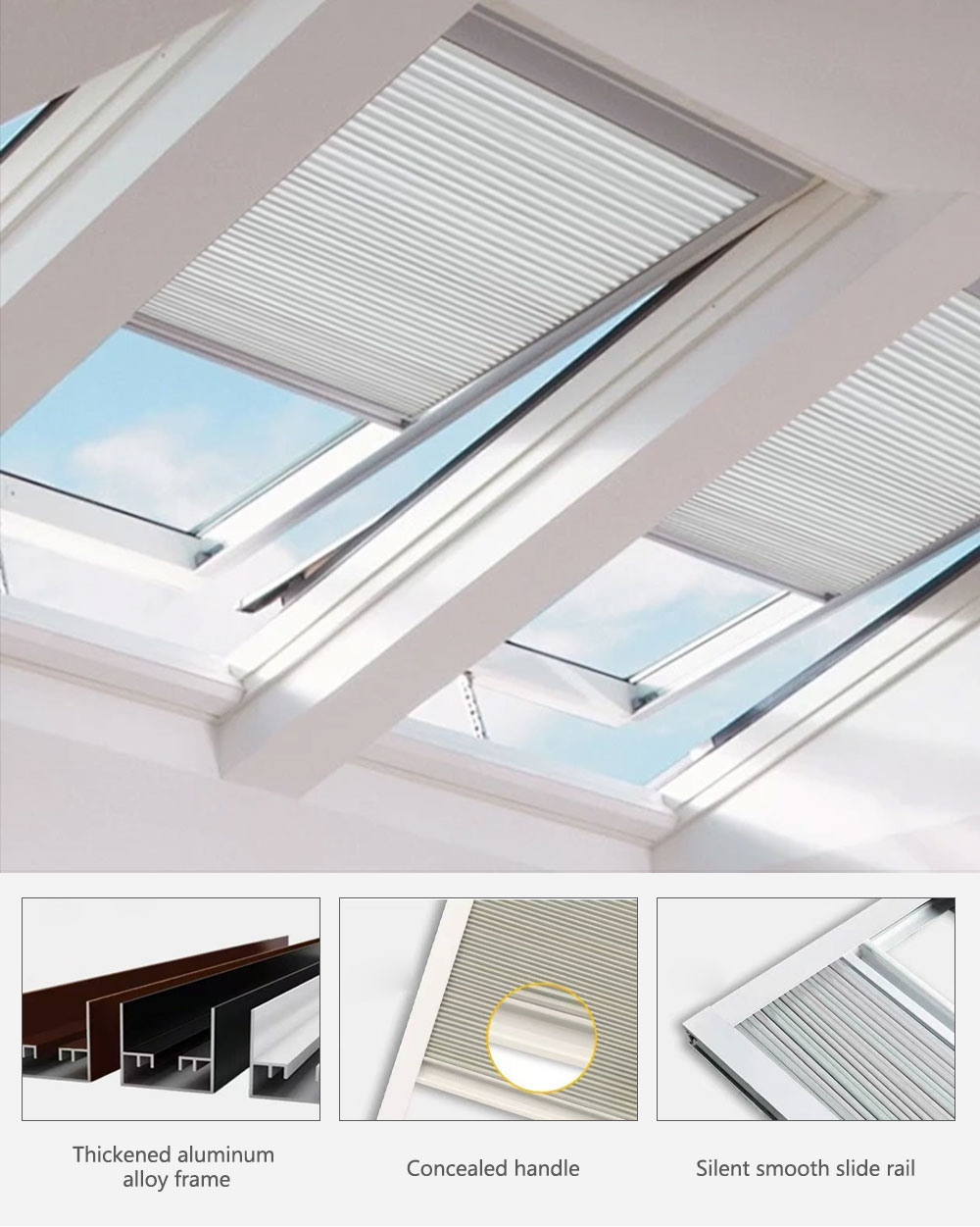Tavan Penceresi için Tam Karar - Motorized Skylight Blind incelemesi ve fiyatı