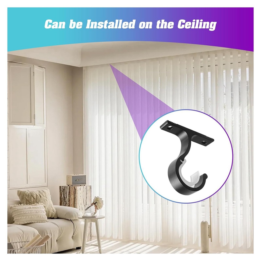 6'lı Paket Siyah Perde Rayı Br - Curtain Track Ceiling Mount Aluminum incelemesi ve fiyatı